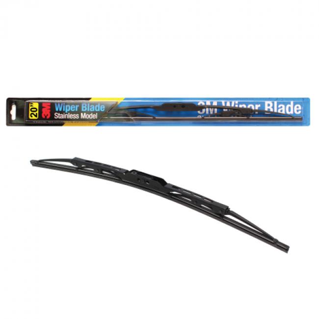 ใบปัดน้ำฝน 3M แท้ รุ่นโครงเหล็ก ขนาด14-26นิ้ว รถยนต์ ก้านปัดน้ำฝน ใบปัดน้ำฝน 3M รุ่นก้านสแตนเลส