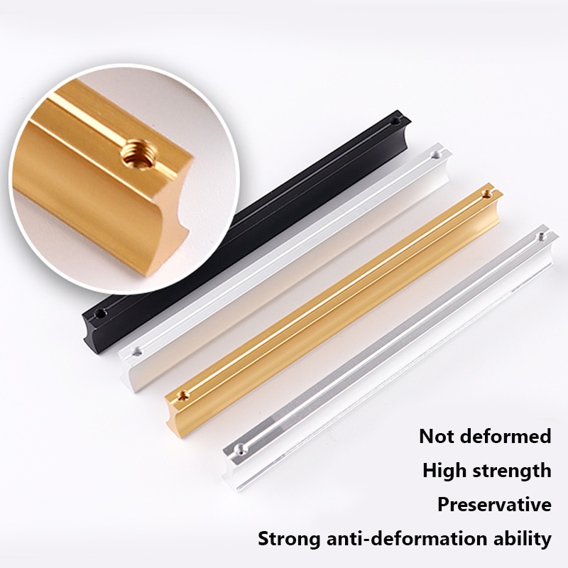 Yaexit มือจับตู้เสื้อผ้า ตู้กับข้าว สีดํา และลูกบิด