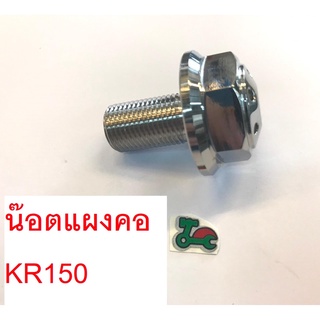 น๊อตแผงคอ KR150 kawazaki แสตนเลสเงิน