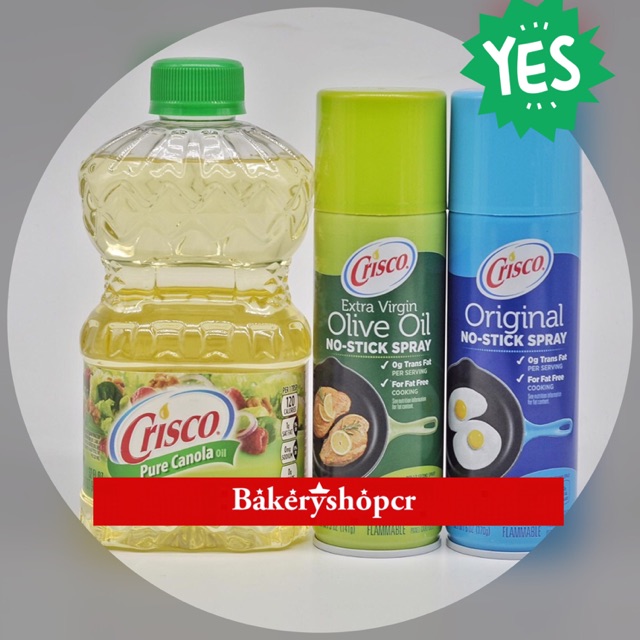 น้ำมันพืช คริสโก้ คาโนลา สเปรย์น้ำมัน Crisco Pure Canola Oil /Pure Olive Oil