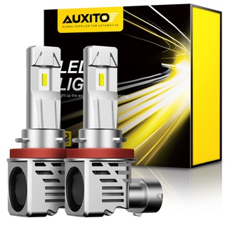 Auxito หลอดไฟหน้ารถยนต์ LED H4 H7 H8 H13 HB3 HB4 30W 6500K12000LM สีขาว 2 ชิ้น