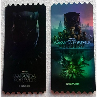 CollectibleTicketการ์ดวิบวับSFจากหนังBlackPantherWakandaForeverแบล็คแพนเธอร์วาคานด้าจงเจริญ