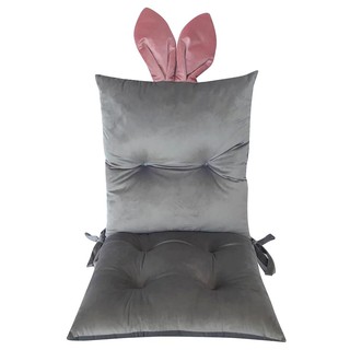 เบาะรองนั่ง H&amp;L STYLE BUNNY 17x20 นิ้ว สีเทา หมอนอิงและเบาะ CHAIRPAD H&amp;L STYLE BUNNY 17X20" GREY