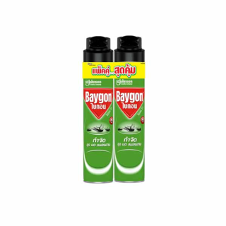 ไบกอนเขียว สเปรย์กำจัดยุง มด แมลงสาบ 600 มล. แพ็คคู่ Baygon Multi Insect Killer Aeresol Spray 600ml Twinpack