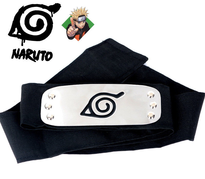 Forehead Headband Naruto Kakashi cosplay นารูโตะ หน้าผาก แถบคาดศีรษะ นารูโตะ คาคาชิ ยาว97cm