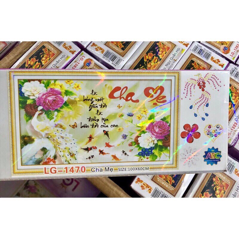 ภาพวาดเพชรผู้ปกครอง lg1470 ขนาด 100x60cm