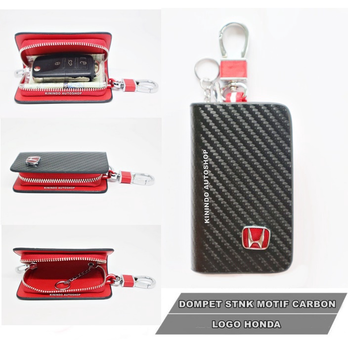 Honda Stream Carbon Motif Car Motorcycle STNK Wallet / STNK Holder