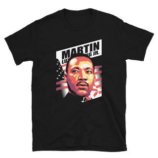 เสื้อยืดสีขาวMartin Luther King Jr. เสื้อยืดลําลอง คุณภาพสูง สวมใส่สบาย แฟชั่นสําหรับผู้ชายS-4XL