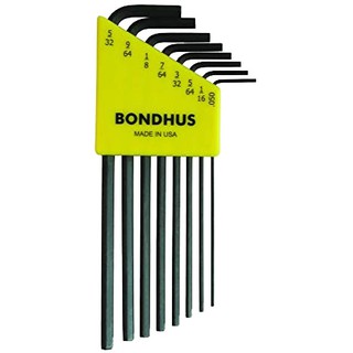 ชุดประแจหกเหลี่ยมตัวแอล แบบยาว สีดำ BONDHUS 12132  ProGuard L-Wrench Set  บอนด์ฮัส