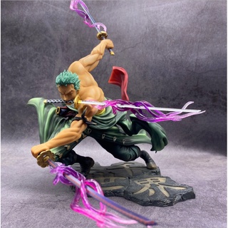 ฟิกเกอร์อนิเมะ One Piece Three Swords Roronoa Zoro Three Thousand Worlds สีดํา