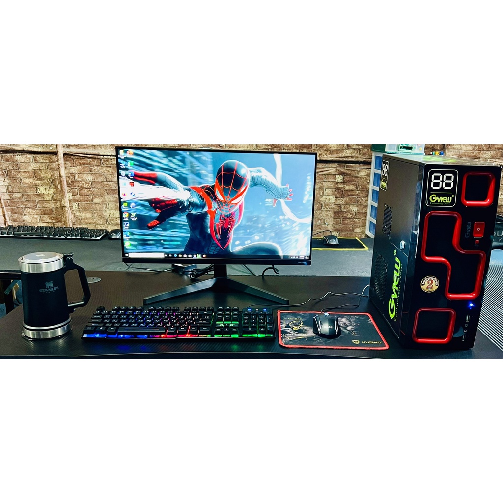 คอมพิวเตอร์ครบชุด พร้อมจอใหญ่ 24 นิ้ว มือ 1 เล่น GTA-V FiveM และ เกมอื่นๆ ใน สตรีม (Steam) เกมหนักๆ 