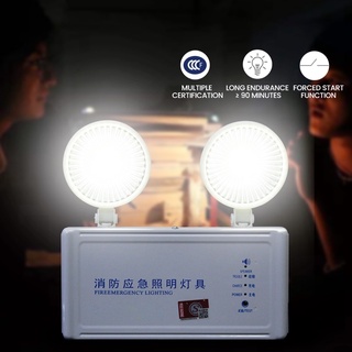 ไฟฉุกเฉิน ไฟLED AC220V 3W ไฟฉุกเฉิน LED EMERGENCY  ชาร์จไฟมี 2 หัวสำหรับห้างสรรพสินค้า, โรงเรียน, หอพัก, อาคารสำนักงาน