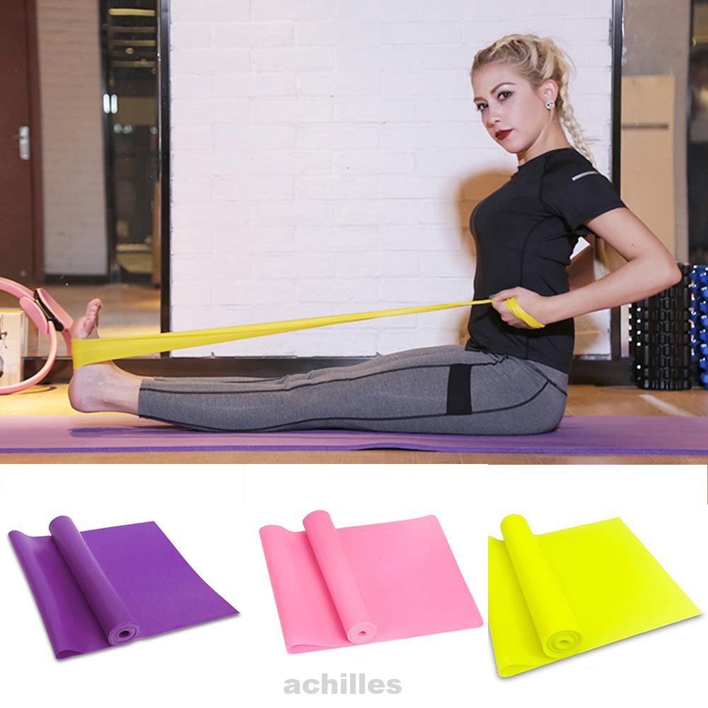 High Elastic Yoga Fitness Resistance Band 8 Loop Training Strap Tension Resistance Exercise 