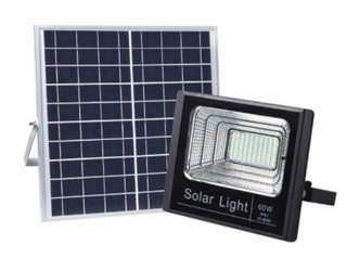 Solar LED สปอตไลท์ โซล่าเซลล์60W!Light แสงสีขาว