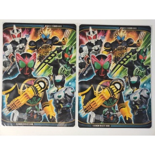 แผ่นรองเขียนอนิเมะ  KAMEN RIDER OOO &amp; DOUBLE(18×25.5cm.)