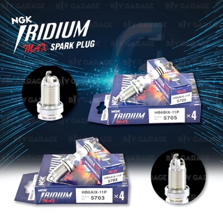 หัวเทียน NGK IRIDIUM MAX 【 HB6AIX-11P 】【 HB6BIX-11P 】 ขั้ว IRIDIUM / PLATINUM 3 เขี้ยว - Made in Japan