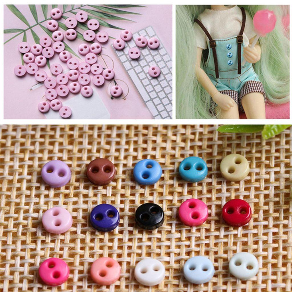 Preston กระดุมตุ๊กตาจิ๋ว 3/4/5 มม. DIY ตุ๊กตา เสื้อผ้า สมุด ตกแต่ง ทรงกลม อุปกรณ์เย็บผ้า - รูปที่ 6