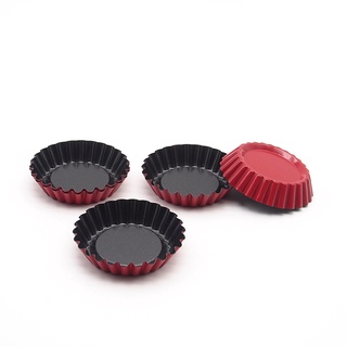 ✠12-Pack Tart Mold Chrysanthemum Cup Fruit Tarts Mold Fruit Pie Pan Cake Mold Non-Stick Pan