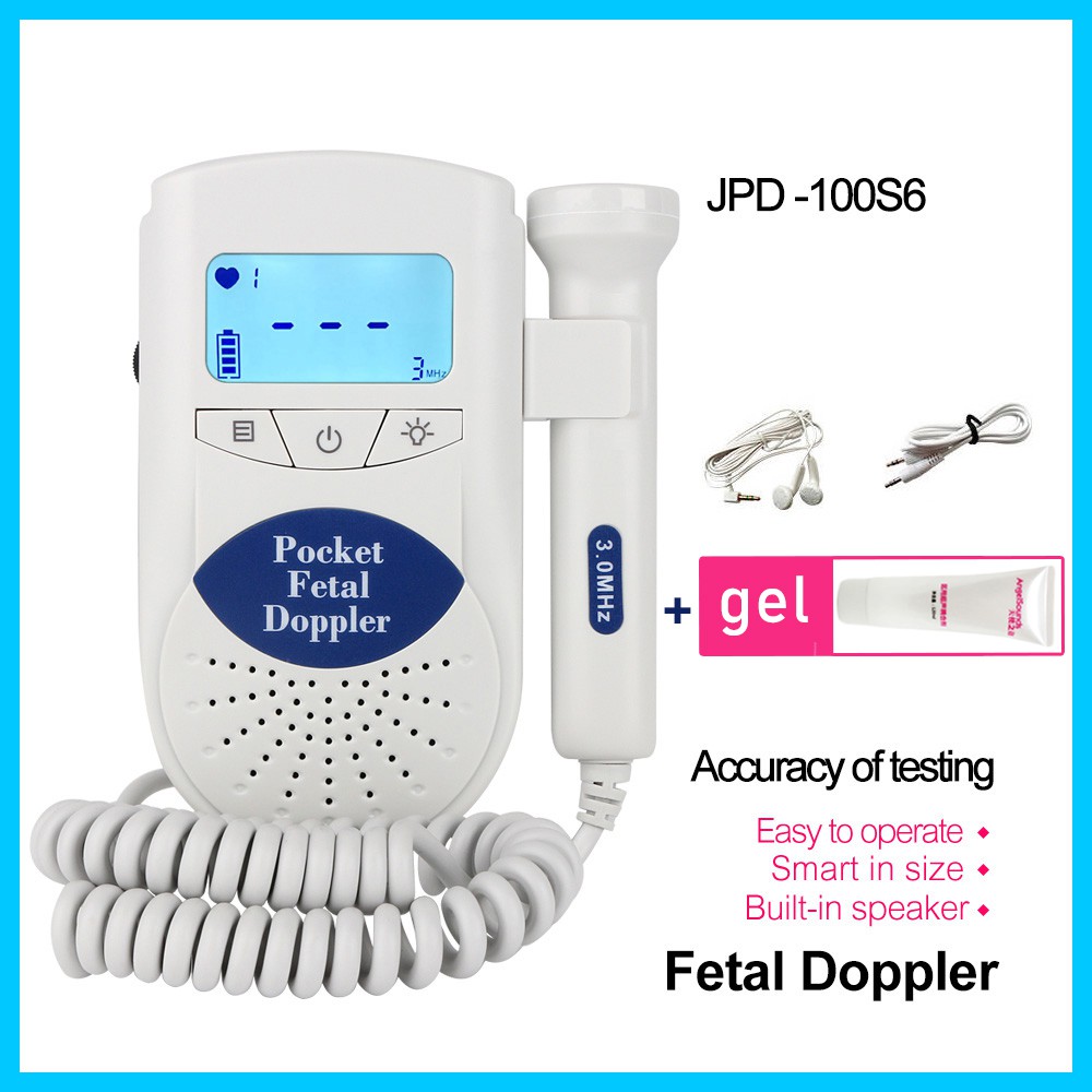 Doppler ทารกในครรภ์ Heartbeat Detector Ultrasound Baby Heart Rate Monitor CE FDA 2.5MHZ