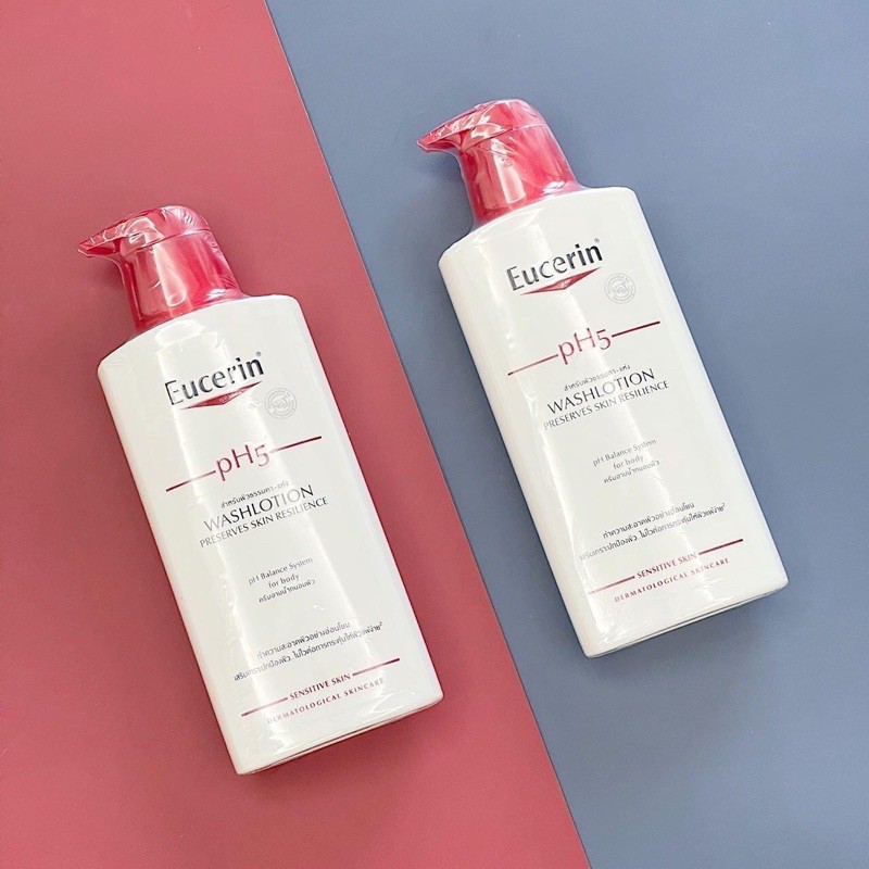 ครีมอาบน้ำ Eucerin pH5 Wash lotion ยูเซอริน พีเอช 5 วอชโลชั่น ครีมอาบน้ำถนอมผิว