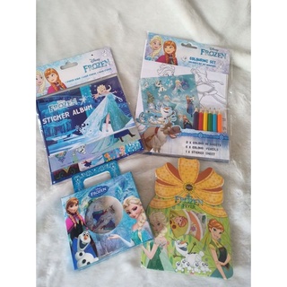 เซ็ตระบายสี + สติกเกอร์ Frozen