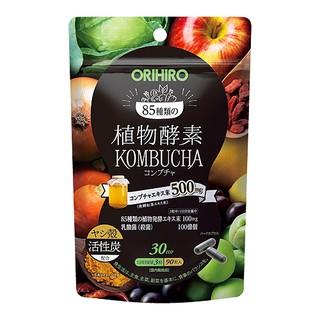 ORIHIRO Plant enzyme kombucha 90 แคปซูล / 30 วัน / ชาดำหมัก / ผลิตภัณฑ์เสริมอาหาร / ส่งตรงจากญี่ปุ่น