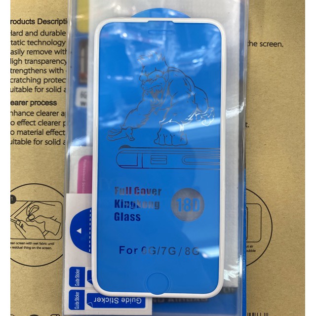 ✷☌✌ฟิล์ม18D  ขอบนูน ฟิล์มกระจกนิรภัย กันรอย For IPhoneX/XR/XSMAX/iphone6/iPhone7/8/IPHONE6Plus/iphon