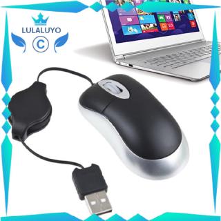 MC   Retractable Slim USB Optical Scroll Mouse for Laptop PC Optical Sensor 800dpi“In Stock”