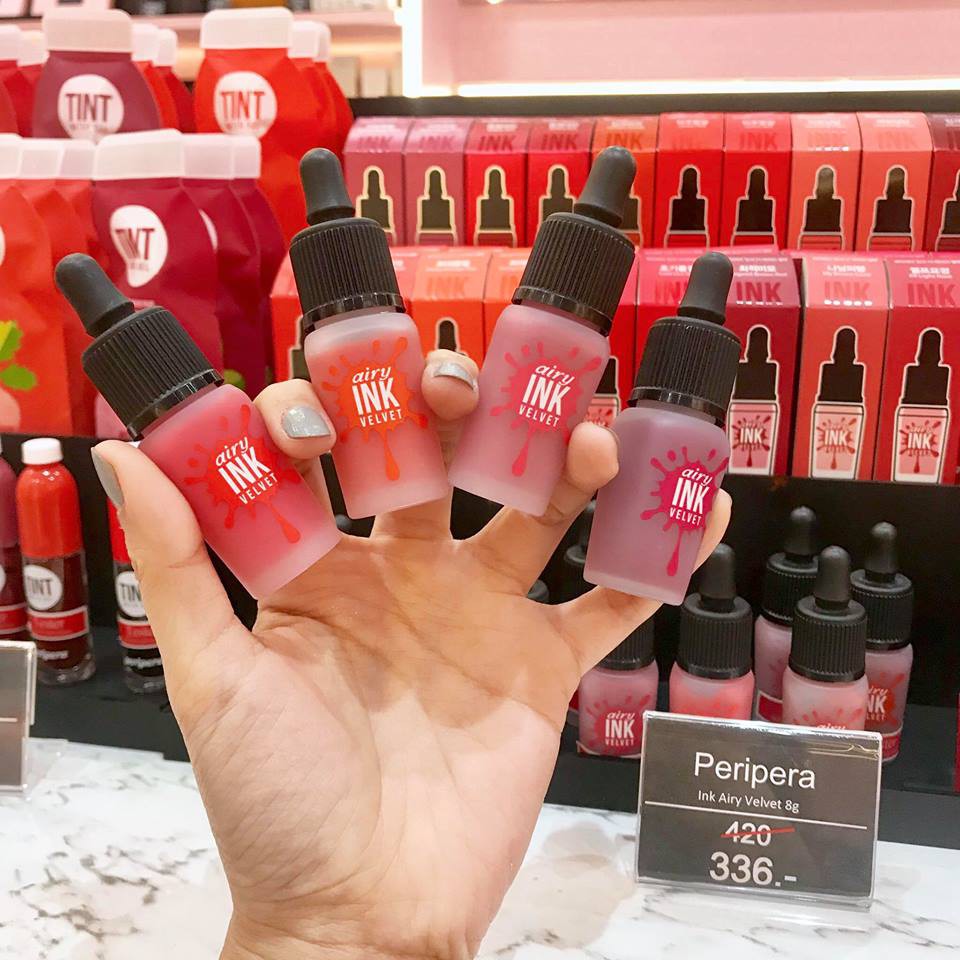 ลด 100 โค้ด BAUX !!  Peripera Peri'a Ink Airy Velvet 8g.