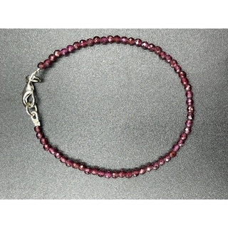 Garnet bracelet 2mm สร้อยข้อมือโกเมน