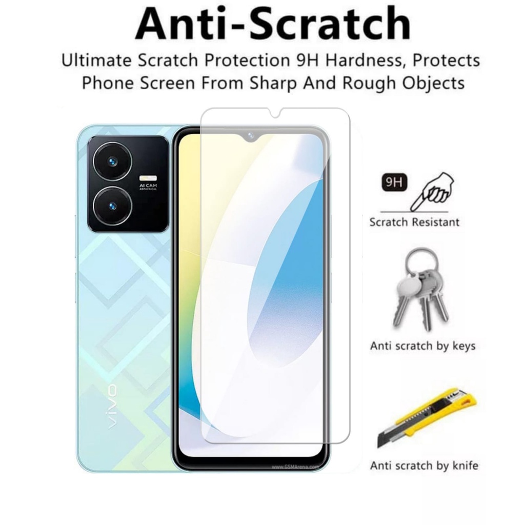 LAYAR กระจกนิรภัย Vivo Y22 / Vivo Y22s Anti-Scratch Premium Screen โทรศัพท์มือถือใส