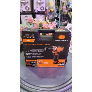 สว่าน กระแทก ไร้สาย 12V pumpkin รุ่น 50208 รหัส 256230