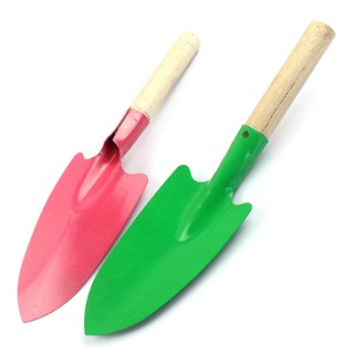   ช้อนพรวนดิน พลั่วพรวนดิน (คละสี) รุ่น Shovel-steel-wooden-handle-05g-Boss