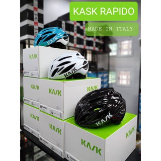 ของแท้✔หมวกจักรยาน KASK RAPIDO /ไซส์ M ,L สีส้ม/ดำ/ขาว/ฟ้า/แดง/เทา