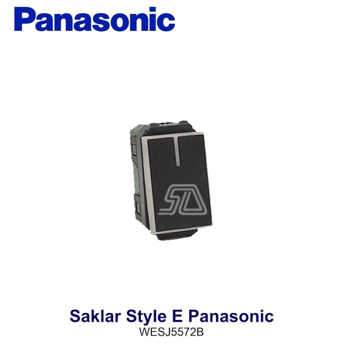 MATA Panasonic Style E Small Switch Eye 1G 2W + neon Matte Black WESJ5572B