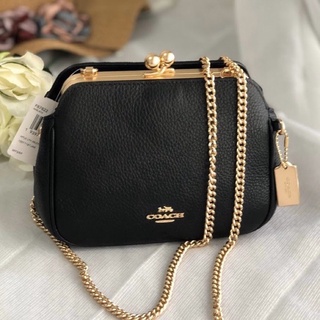 👑ผ่อน0%~แท้100%👑 PEARL KISSLOCK CROSSBODY COACH F87822