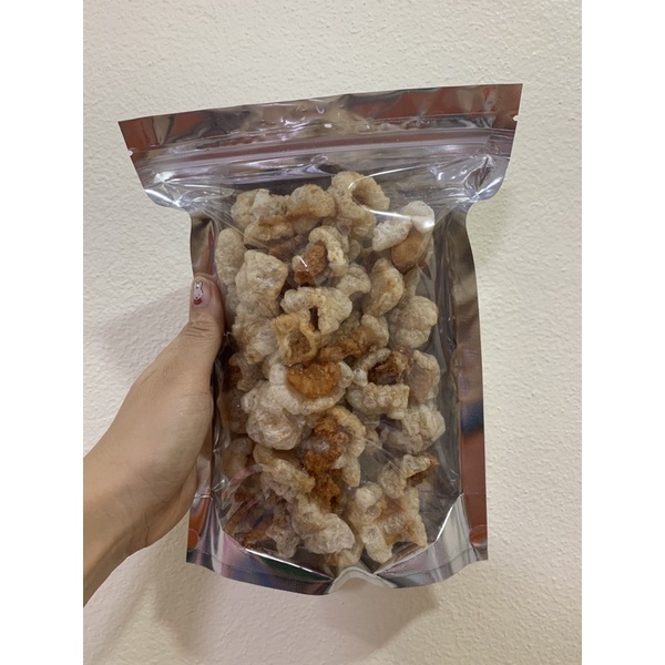 🔥ส่งฟรี🔥แคปหมูติดมัน ขนาด 100กรัม ทอดสดๆ กรอบๆ ใหม่ๆ ทุกล๊อต