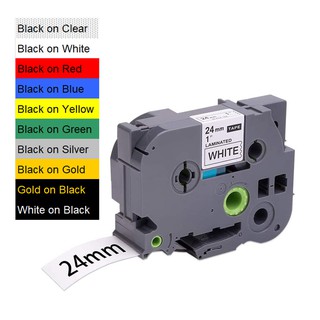 [สต็อกประเทศไทย] Compatible Brother TZ TZe-251 TZe251 P Touch Label Tape 24mm 1 Inch TZe Tape Laminated Black on White f