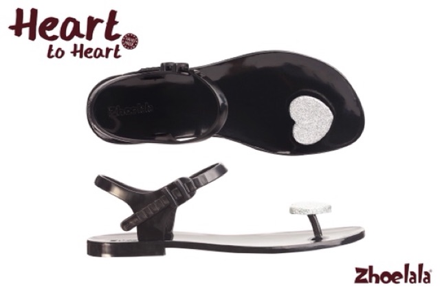 zhoelala รองเท้าแตะ รุ่น Heart to Heart (เงิน) รองเท้าปรับระดับได้ รองเท้าแตะของเรามีรูปทรงเก๋ไก๋ - รูปที่ 2