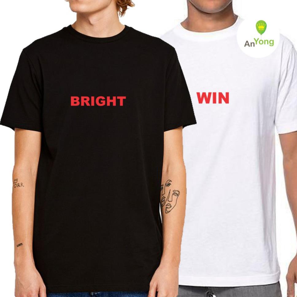 เสื้อยืด BrightWin พิมพ์ลายตัวอักษร (2gether the series) - ขายดีที่สุด