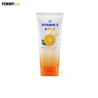 เอ อาร์ วิตามิน อี &amp; ซี โฟมล้างหน้า AR Vitamin E &amp; Vit.C Facial Foam | โฟมส้ม190g X 1 ชิ้น