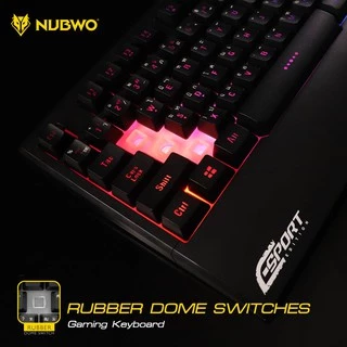 คีย์บอร์ดเกมมิ่ง Nubwo VAKANT NK-30 K8 K12 KB-725 Gaming Keyboard คีย์บอร์ด กันน้ำ ประกัน 1 ปี