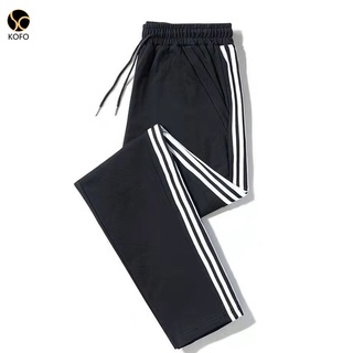 KOFO กางเกงจ็อกเกอร์ Jogger กางเกงรุ่นแถบข้าง เสื้อผ้าแฟชั่นผู้ชาย กางเกงขายาว กางเกงวอร์ม HOT