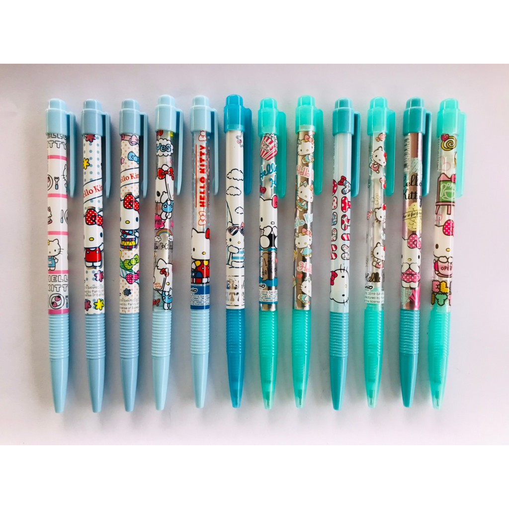 ปากกามาใหม่ลายการ์ตูนลิขสิทธิ์ sanrio คิตตี้ KITTY ขนาดหัว 0.38 มม. หมึกสีน้ำเงิน ***เลือกลายได้***