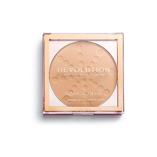 REVOLUTION แป้งอัดแข็ง Bake &amp; Blot Powder แป้ง ใบหน้า เครื่องสำอาง ความงาม