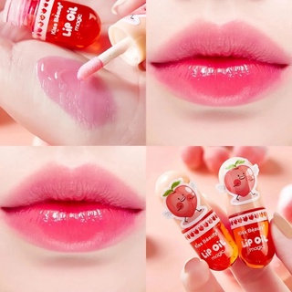 ลิป Peach จิ๋ววว🍑 LIP OIL เปลี่ยนสี ให้ความชุ่มชื่น อมชมพู