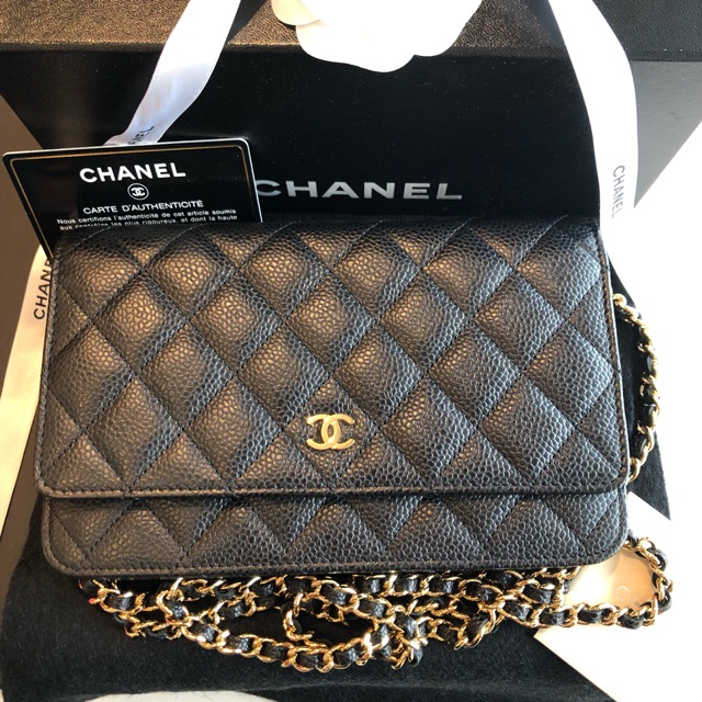 Chanel woc black caviar
