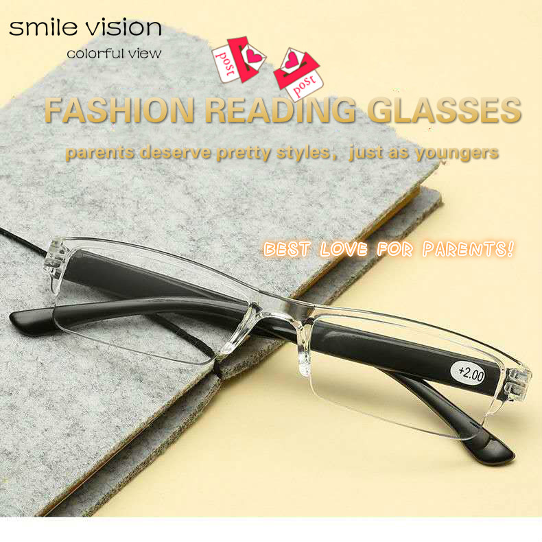 แว่นตาอ่านหนังสือ READING GLASSES TR90 (TR702) กลมเล็ก พร้อมกล่อง แว่น