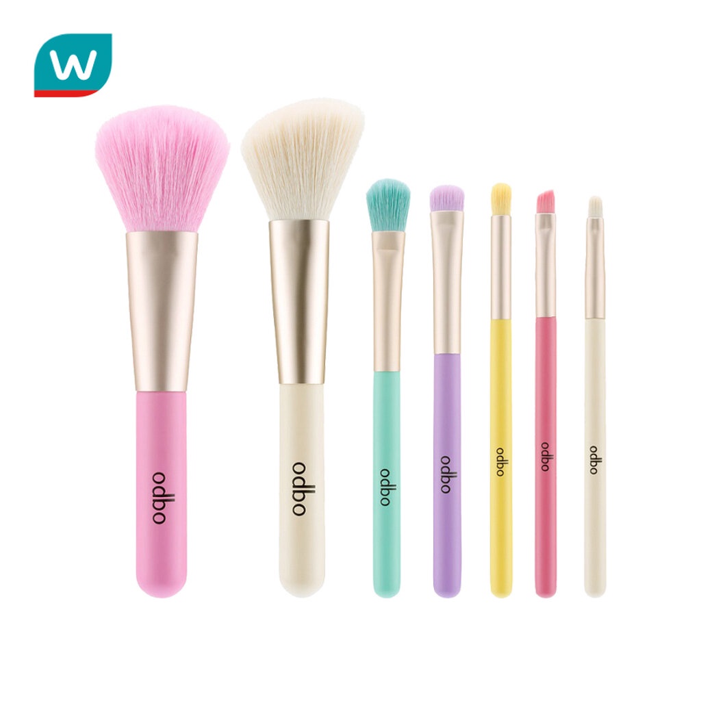 ODBO โอดีบีโอ เพอร์เฟค บรัช บิวตี้ ทูล 7ชิ้น #สีพาสเทล