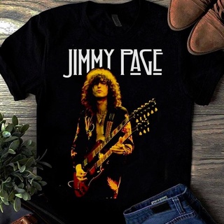 เสื้อยืดผ้าฝ้ายพิมพ์ลายแฟชั่น ใหม่! หายาก! เสื้อยืด พิมพ์ลาย Jimmy Page Reprint ทุกขนาด สําหรับผู้ชาย